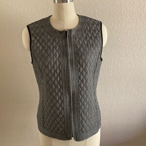 Chico’s Reversible Gray Quilted Vest
